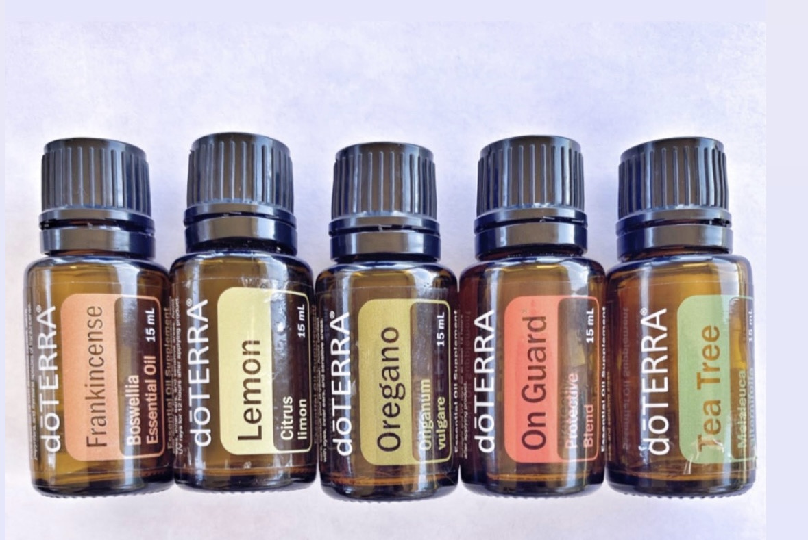 5 bottles of doterra essential oils 